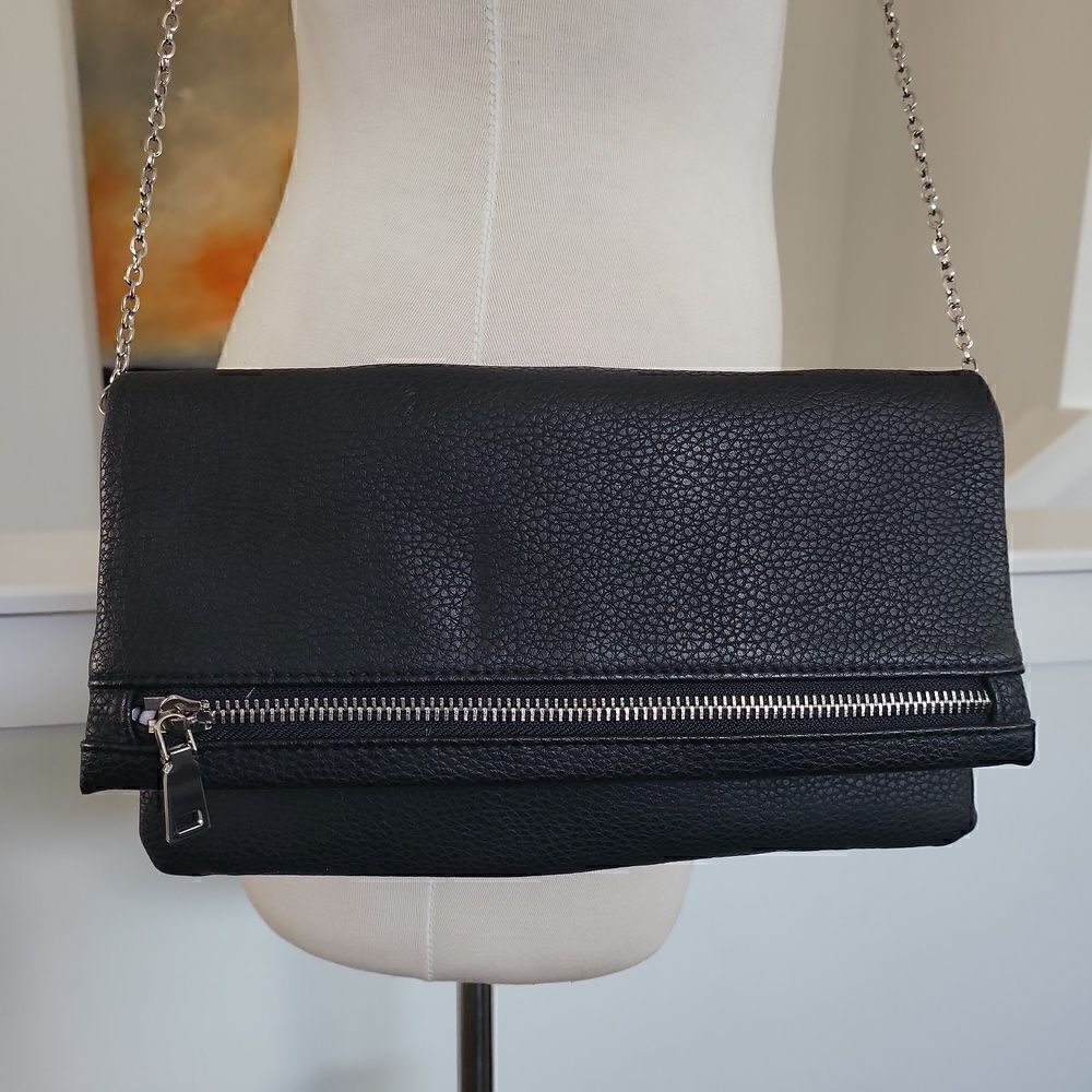 Urban Expressions Black Envelope Bag NWOT